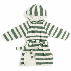 Done By Deer ™ Badjas Mousseline Stripes Groen