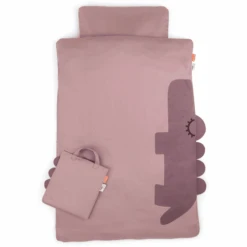 Done By Deer ™ Beddengoed Set Junior Sleepy 100 X 140 Cm Croco Roze