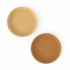 Done By Deer ™ Bord Kiddish 2-pack Elphee Mosterd Geel -Done By Deer done by deer bord kiddish 2 pack elphee mosterd geel a341386 3