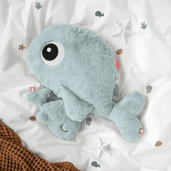 Done By Deer ™ Cuddly Toy Cuddle Friend Whale Wally, Blauw 3 Done By Deer ™ Cuddly Toy Cuddle Friend Whale Wally, Blauw - Afbeelding 3