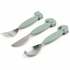 Done By Deer ™ Easy Grip Bestek Hert Friends Groen -Done By Deer done by deer easy grip bestek hert friends groen a341368 2