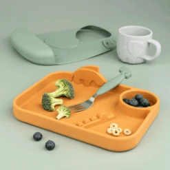 Done By Deer ™ Easy Grip Bestek Hert Friends Groen -Done By Deer done by deer easy grip bestek hert friends groen a341368 3