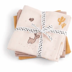 Done By Deer ™ Gaasluiers 3-Pack Lalee Roze -Done By Deer done by deer gaasluiers 3 pack lalee roze a341912 3