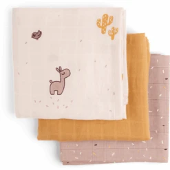 Done By Deer ™ Gaasluiers 3-Pack Lalee Roze -Done By Deer done by deer gaasluiers 3 pack lalee roze a341912 4