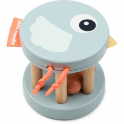 Done By Deer ™ Houten Rammelaar Birdee Blauw -Done By Deer done by deer houten rammelaar birdee blauw a404209 2