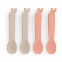 Done By Deer ™ Kiddish Spoon 4-pack Lalee Sand /Coral