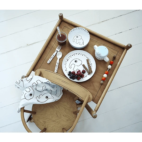 Done By Deer ™ Kinderbestek Dream Y Stippen Blauw Van De 6e Maand 2 Done By Deer ™ Kinderbestek Dream Y Stippen Blauw Van De 6e Maand - Afbeelding 2