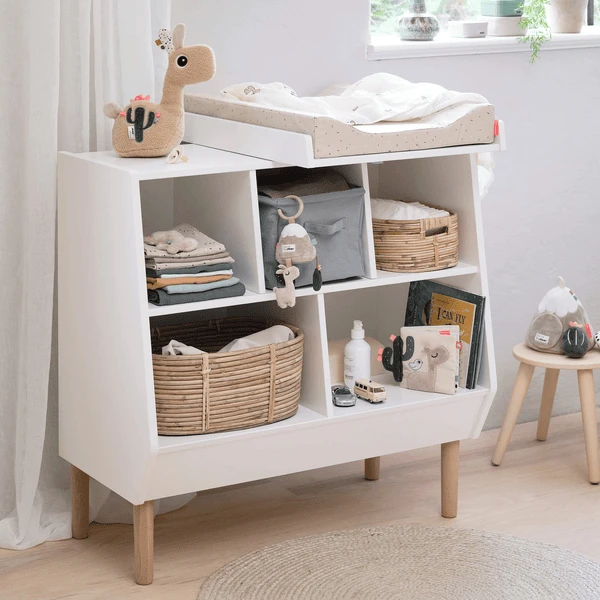 Done By Deer ™Kleedkussen Easy Wipe Confetti Blue 2 Done By Deer ™Kleedkussen Easy Wipe Confetti Blue - Afbeelding 2