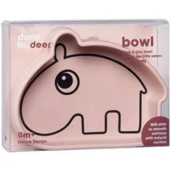 Done By Deer Siliconen Kom Stick & Stay Ozzo - Powder -Done By Deer done by deer kom ozzo poederroze ilovespeelgoed3