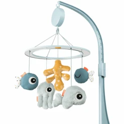 Done By Deer ™ Muziekmobiel Zee Friends Met Spiegel, Blauw -Done By Deer done by deer muziekmobiel zee friends met spiegel blauw a304317 3