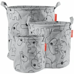 Done By Deer ™ Opbergmanden Contour 3-delig, Grijs