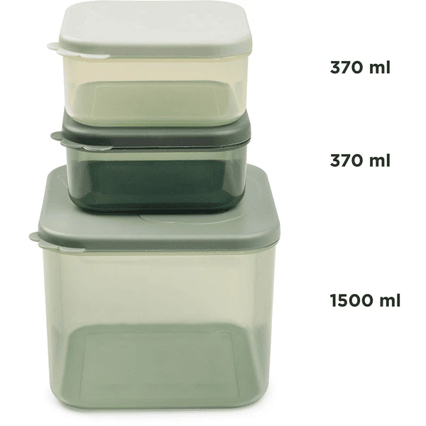 Done By Deer ™ Opslagcontainerset L, Elphee Groen 3 Done By Deer ™ Opslagcontainerset L, Elphee Groen - Afbeelding 3