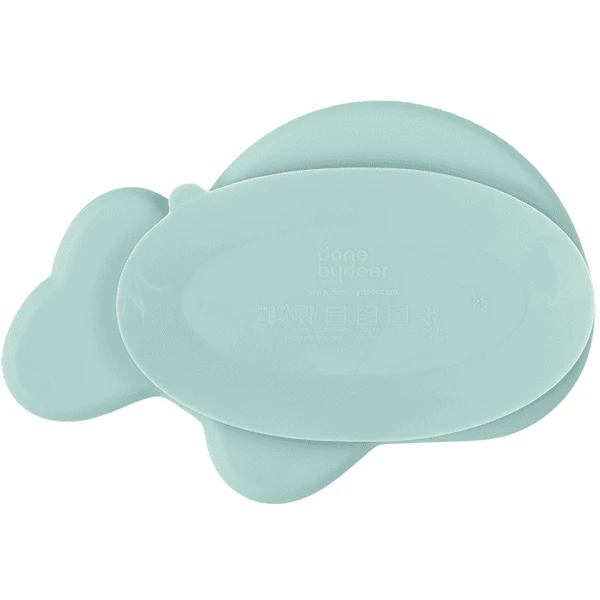 Done By Deer ™ Plate Stick & Stay Wally In Blauw 2 Done By Deer ™ Plate Stick & Stay Wally In Blauw - Afbeelding 2