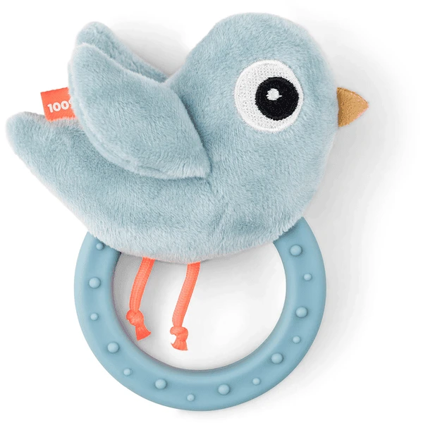 Done By Deer ™ Rammelaar Met Bijtring Birdee Blauw 4 Done By Deer ™ Rammelaar Met Bijtring Birdee Blauw - Afbeelding 4