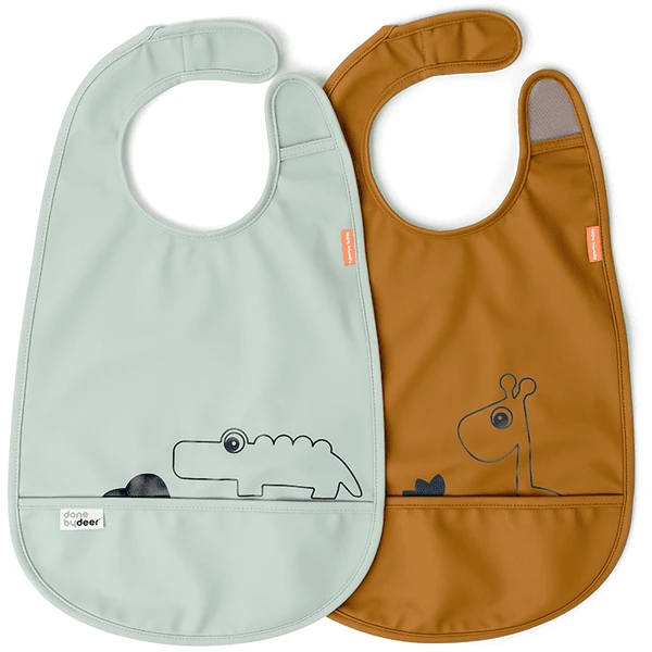 Done By Deer ™ Slabbetje Friends Mosterd Geel 2 Pakje 1 Done By Deer ™ Slabbetje Friends Mosterd Geel 2 Pakje