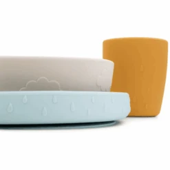 Done By Deer ™ Stick & Stay Serviesset Hert Friends Mix Van Kleuren -Done By Deer done by deer stick amp stay serviesset hert friends mix van kleuren a341420 3