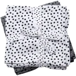 Done By Deer Hydrofieldoeken Stippen - Grijs - 2st