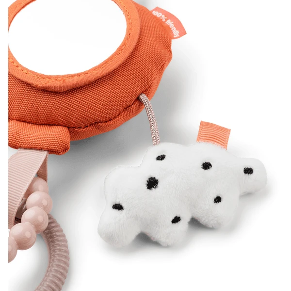 Done By Deer ™ To-Go Activity Spiegel Happy Clouds Papaya 2 Done By Deer ™ To-Go Activity Spiegel Happy Clouds Papaya - Afbeelding 2