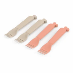 Done By Deer ™ Vorkenset Kiddish 4-pack Raffi Sand /Coral -Done By Deer done by deer vorkenset kiddish 4 pack raffi sand coral a341401 2