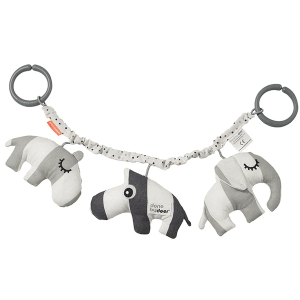 Done By Deer ™ Wandelwagenketting Hert Friends , Grijs 3 Done By Deer ™ Wandelwagenketting Hert Friends , Grijs - Afbeelding 3