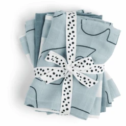 Done By Deer ™ Washandje 5-pack Hert Friends Blauw -Done By Deer done by deer washandje 5 pack hert friends blauw a341907 2