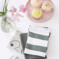 Done By Deer ™ Washandje 5-pack Hert Friends Groen -Done By Deer done by deer washandje 5 pack hert friends groen a341908 2