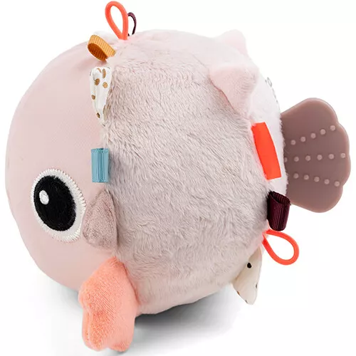 Done By Deer Activiteitenknuffel Puffee - Rose 2 Done By Deer Activiteitenknuffel Puffee - Rose - Afbeelding 2