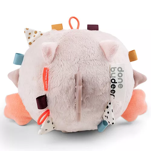 Done By Deer Activiteitenknuffel Puffee - Rose 3 Done By Deer Activiteitenknuffel Puffee - Rose - Afbeelding 3