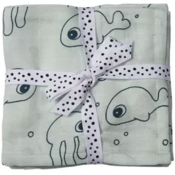 Done By Deer Inbakerdoeken Zeedieren - Lichtblauw - Xl - 2st