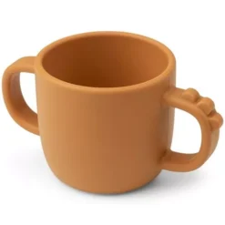 Done By Deer Siliconen Kinderbeker Peekaboo - Mustard - 170 Ml