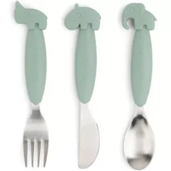 Done By Deer Kinderbestek Easy-grip - Green