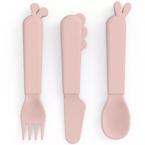 Done By Deer Kinderbestek Kiddish - Deer Friends - Powder