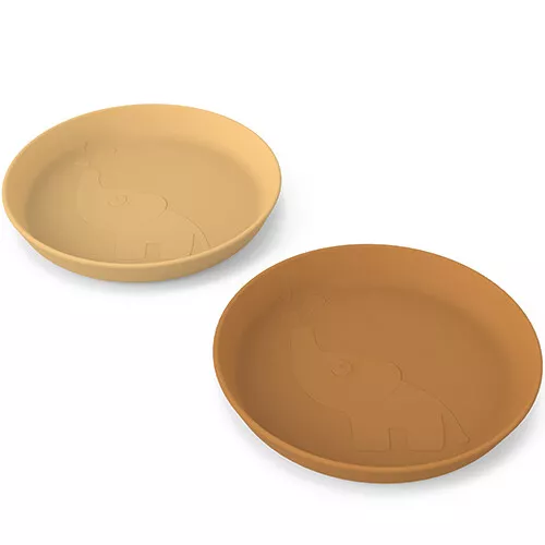 Done By Deer Kinderborden Kiddish Elphee - Mustard - 2st - Afbeelding 2