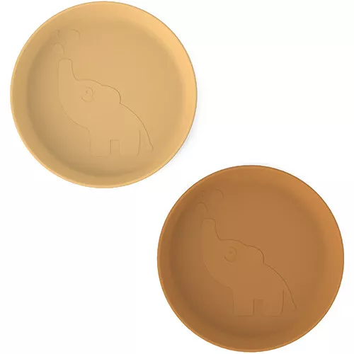 Done By Deer Kinderborden Kiddish Elphee - Mustard - 2st - Afbeelding 3