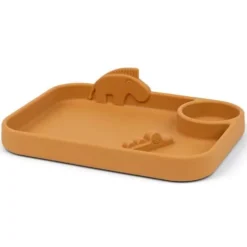 Done By Deer Siliconen Vakjesbord Peekaboo - Mustard