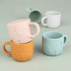 Done By Deer Siliconen Kindermok Peekaboo - Blue - 165 Ml -Done By Deer done by deer siliconen kindermok peekaboo