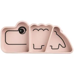 Done By Deer Siliconen Snackbord Stick & Stay - Croco - Powder