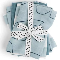 Done By Deer Spuugdoekjes Deer Friends - Blue - 5st